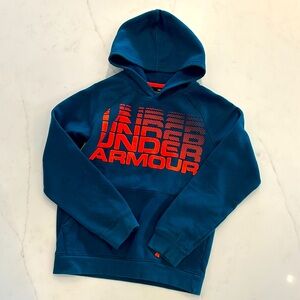 Under Armour coldgear hoodie, youth medium.  Blue